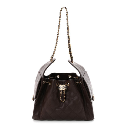 Chanel Caviar Quilted Small Chanel 25 Handbag Dark Brown 1 of 11