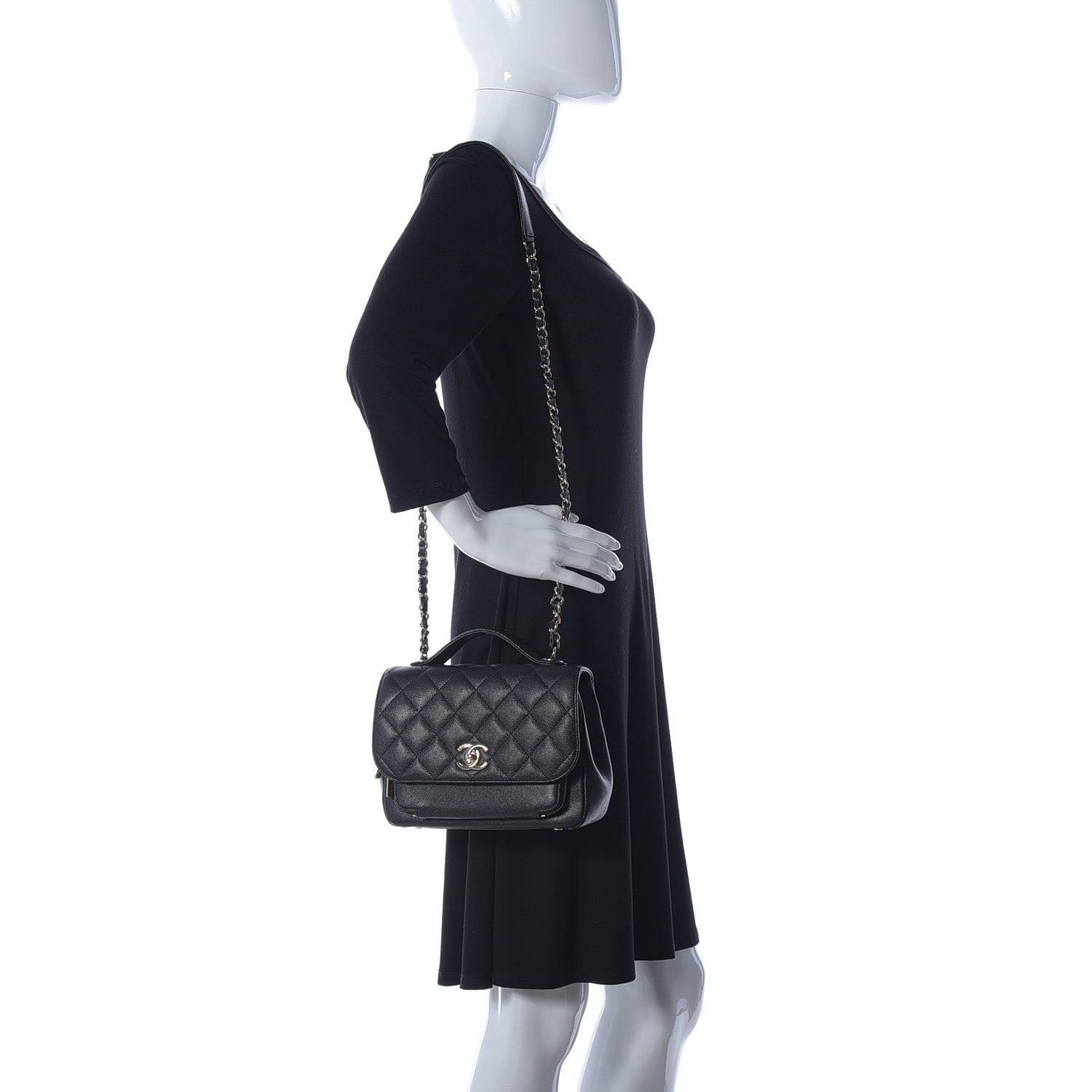Chanel Caviar Quilted Medium Business Affinity Flap Black 2 of 10