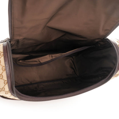 Gucci Monogram Natural Pigskin Large Diaper Bag Beige Ebony Cocoa Dark Chocolate 5 of 9
