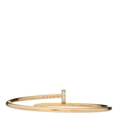 Cartier 18K Yellow Gold Diamond Small Juste Un Clou Bracelet 15 2 of 4