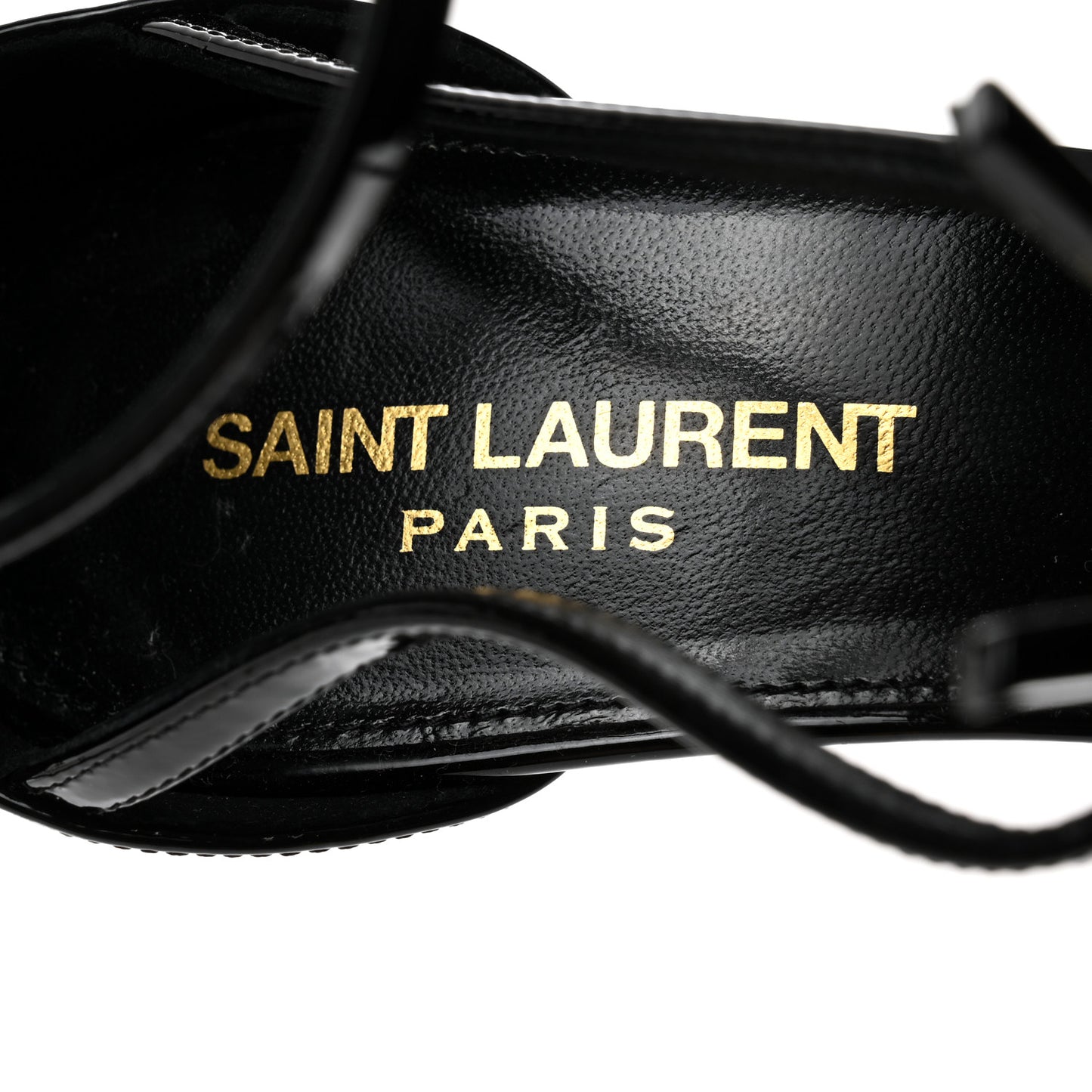 Patent Cassandra 100 Ankle Strap Sandals 40 Black