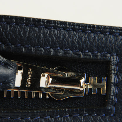 Hermes Taurillon Clemence Atlas 35 Bleu Saphir 9 of 10