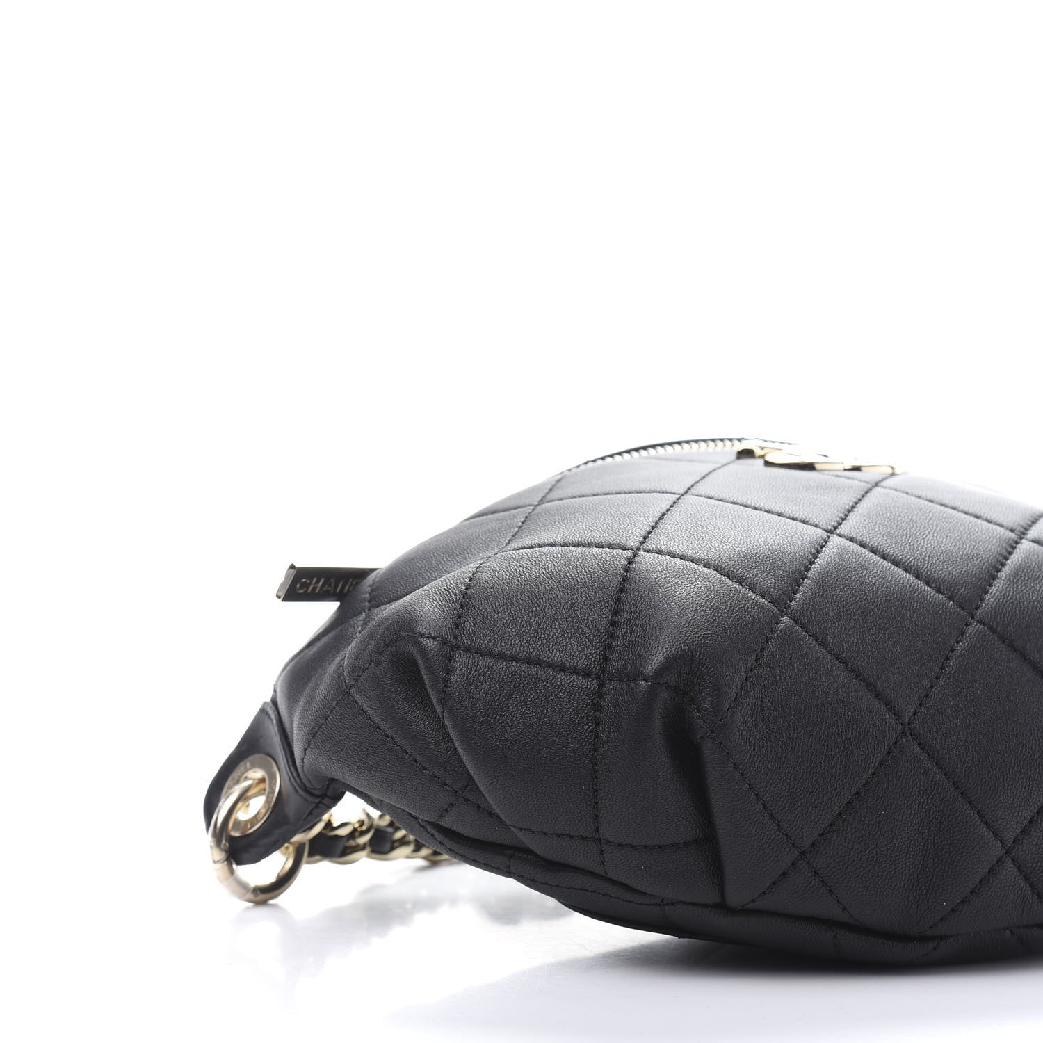 Chanel Lambskin Quilted Waist Belt Bag Black 7 of 12