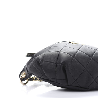 Chanel Lambskin Quilted Waist Belt Bag Black 7 of 12