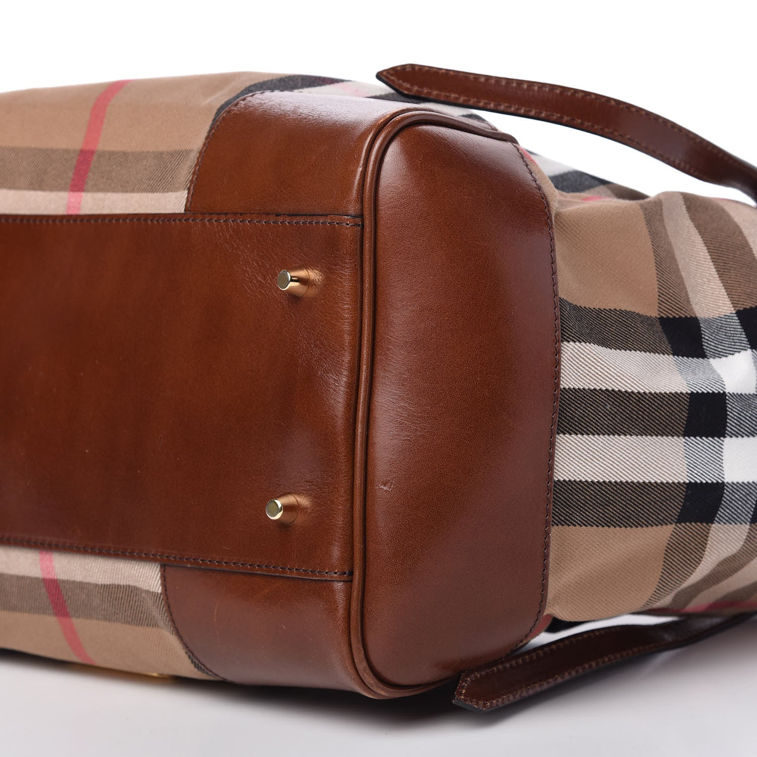 Burberry House Check Medium Canterbury Tote Dark Tan 7 of 11