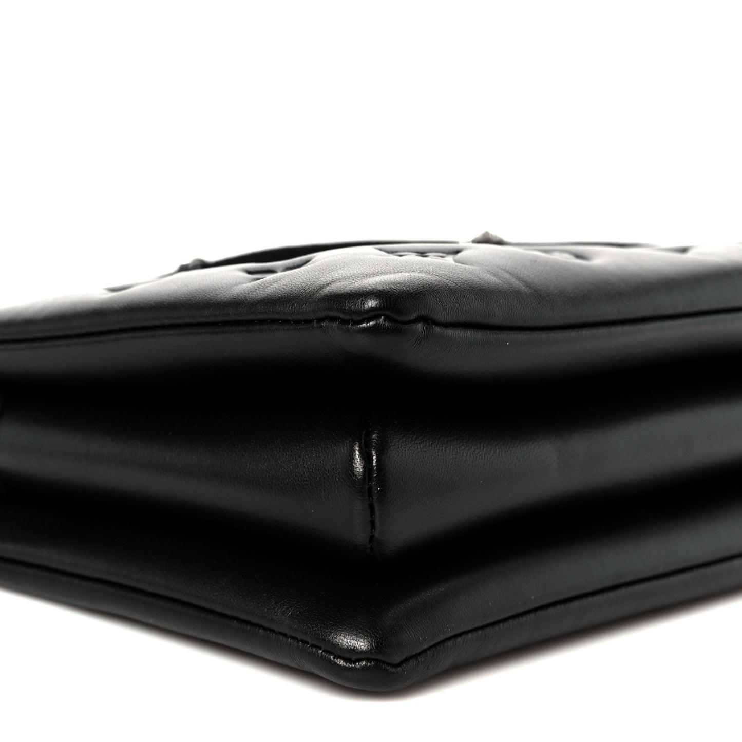 Lambskin Embossed Monogram Coussin PM Black