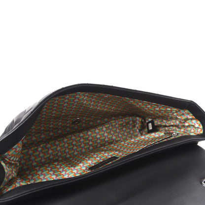 Chanel Rubber Quilted Lambskin Maxi Coco Rain Flap Black 5 of 10