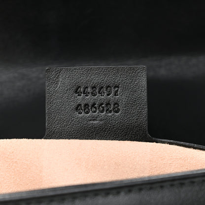 Gucci Calfskin Matelasse Small GG Marmont Shoulder Bag Black 7 of 12