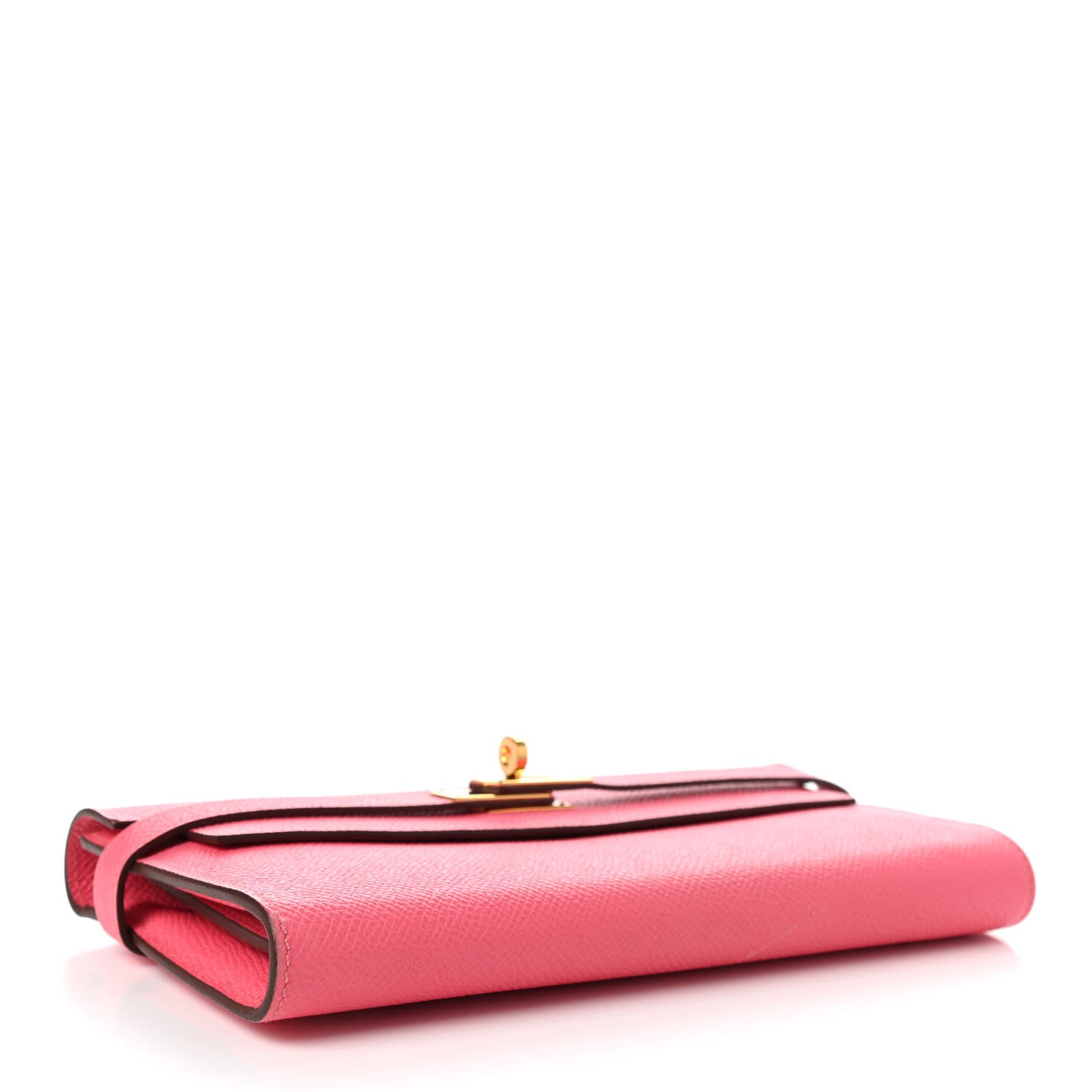 Hermes Epsom Kelly Longue Wallet Rose Azalee 4 of 10
