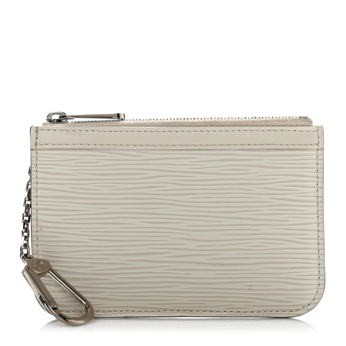 Epi Key Pouch Ivory