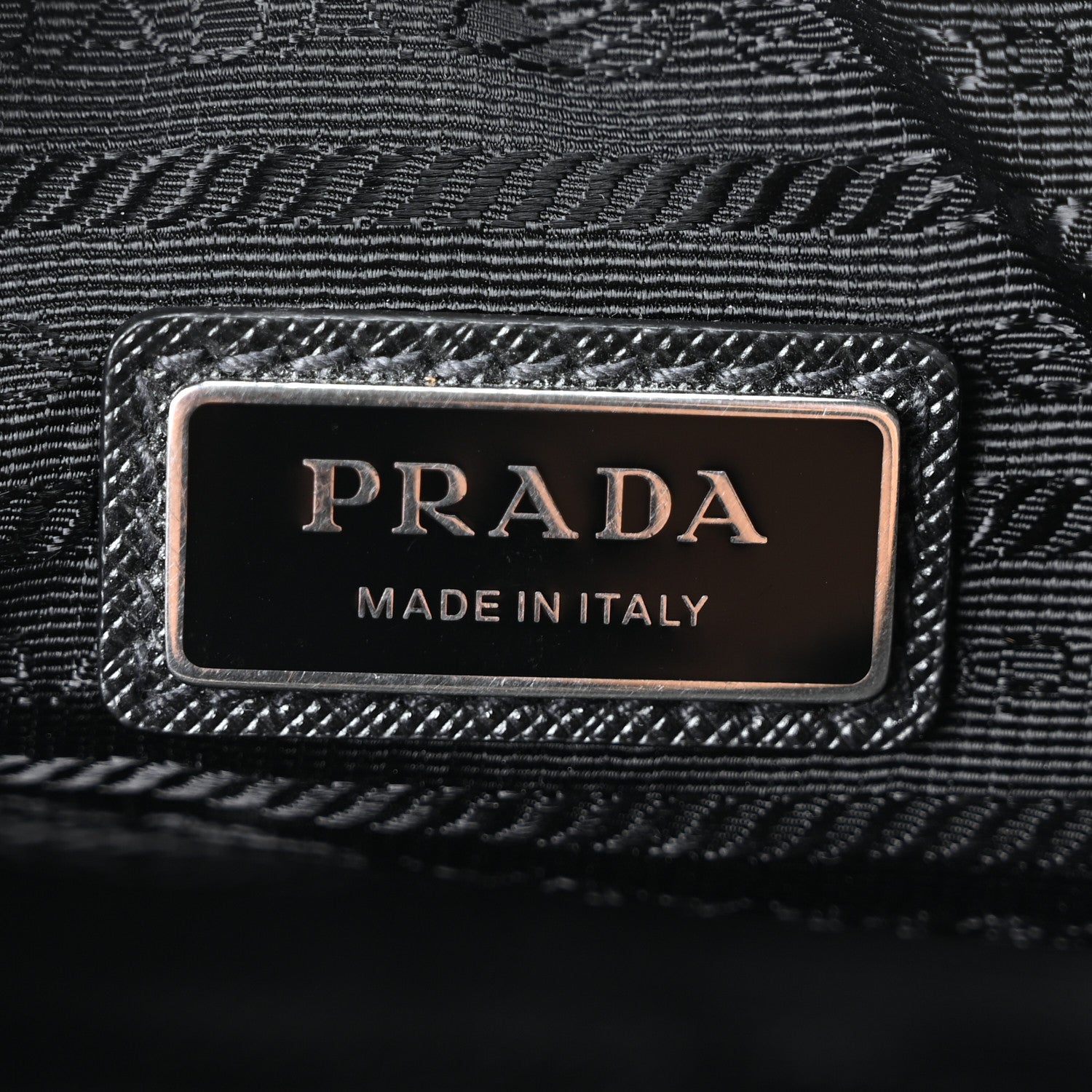 Prada Re-Nylon Saffiano Pocket Single Snap Buckle Shoulder Bag Black 6 of 10