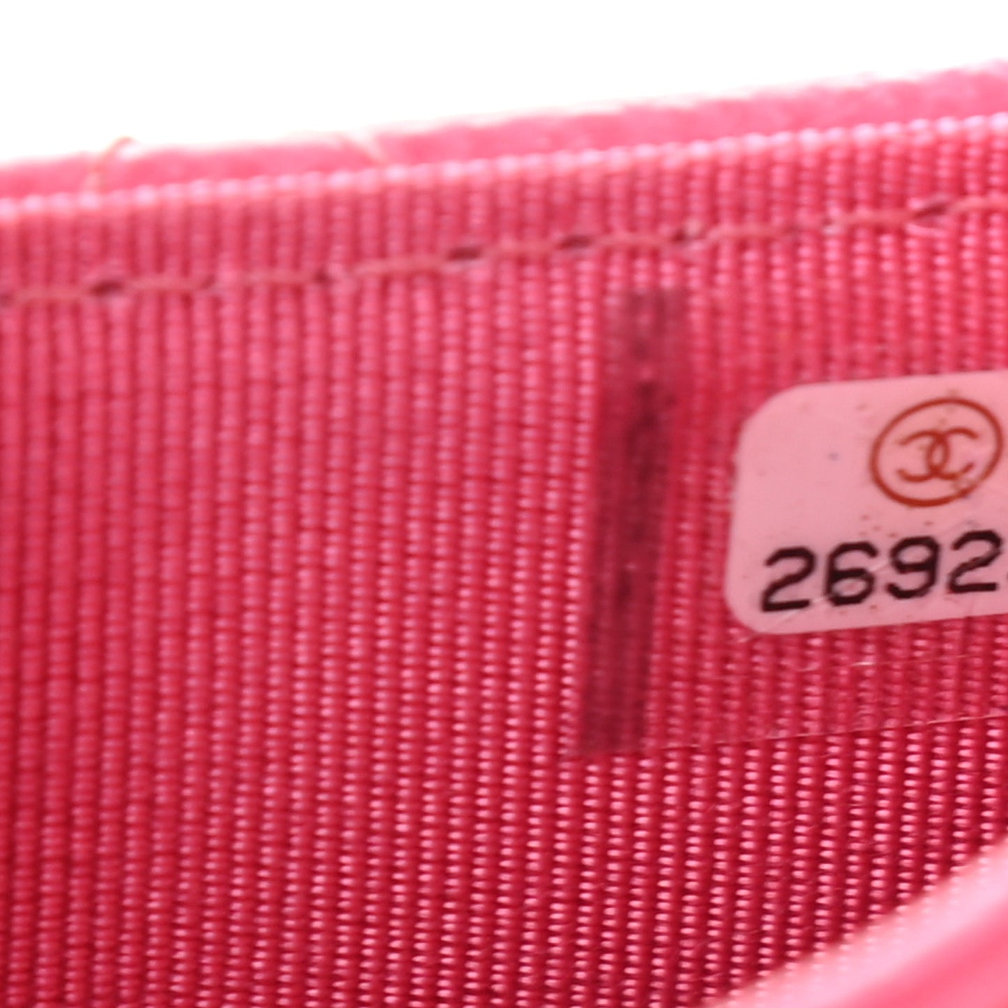 Caviar Quilted Flap Card Holder Pink
