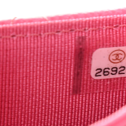 Chanel Caviar Quilted Flap Card Holder Pink 8 of 8