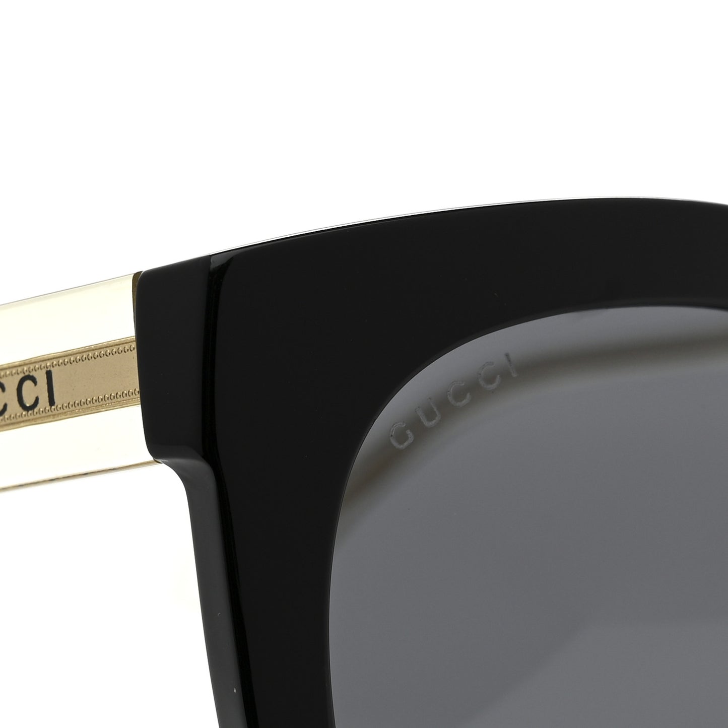 Acetate Crystal Sunglasses GG0564S Black Grey