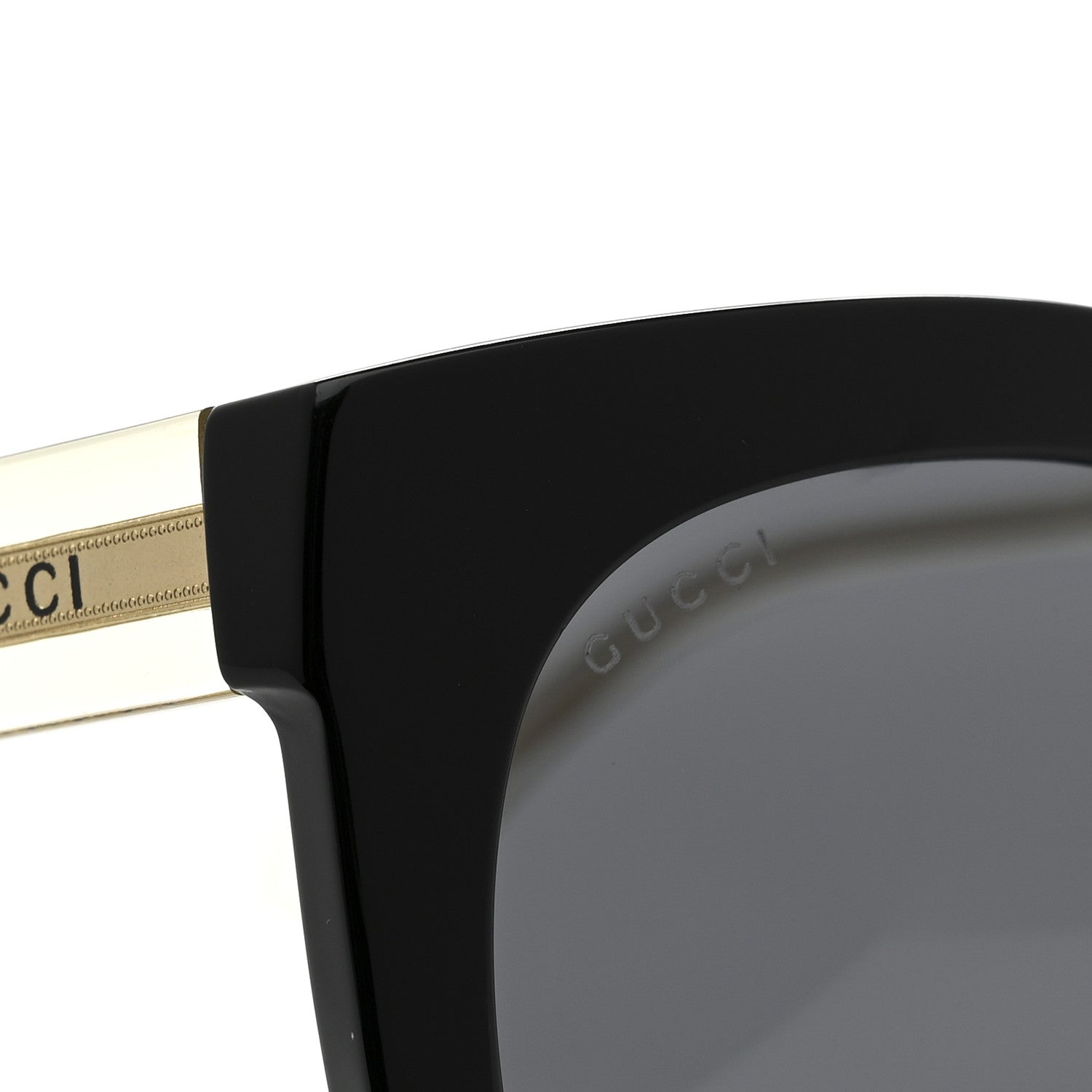 Gucci Acetate Crystal Sunglasses GG0564S Black Grey 7 of 8