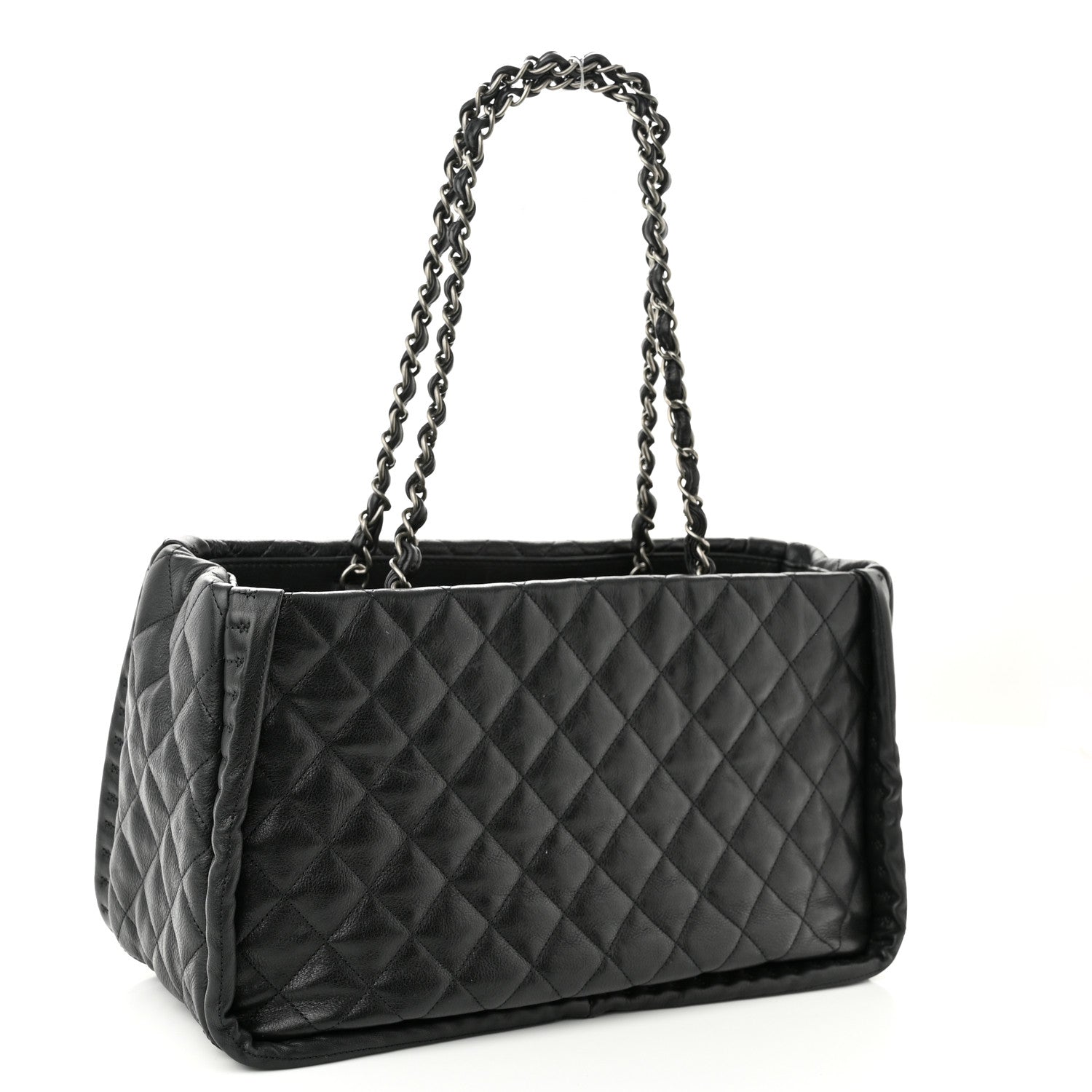 Chanel Calfskin Quilted Istanbul Small Tote Black 2 of 9
