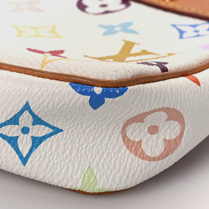 Louis Vuitton Monogram Multicolor Pochette Accessories White 9 of 12