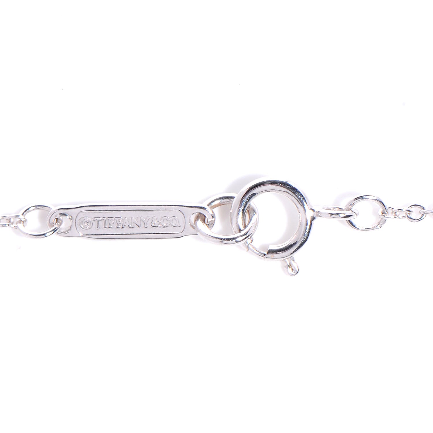 Tiffany 18k White Gold Diamond Large Atlas Pendant Necklace 5 of 6