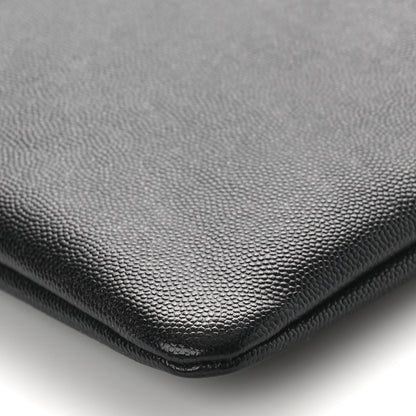 Chanel Caviar Studded Medium Deauville Pouch Black 9 of 9
