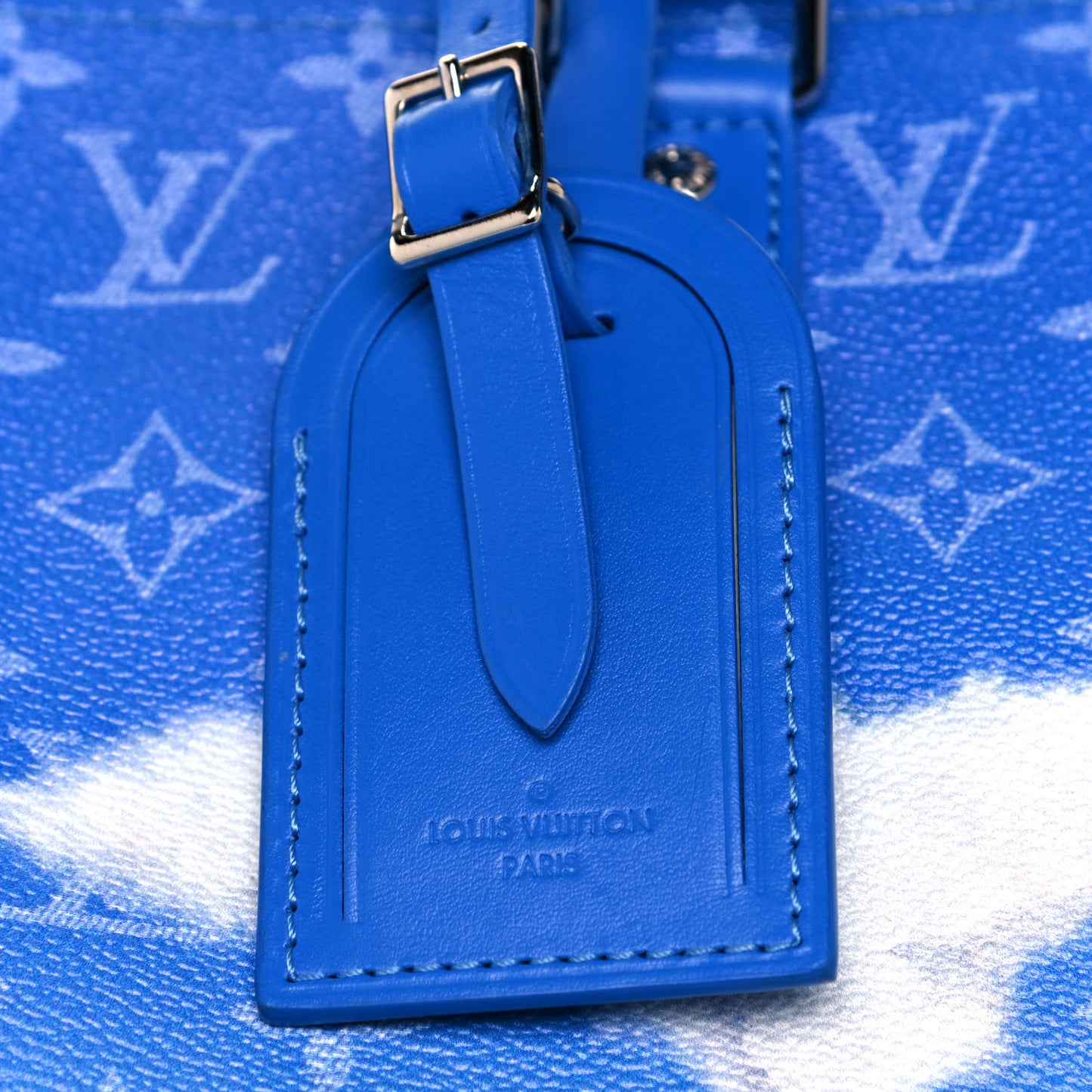 Monogram Clouds Keepall Bandouliere 50 Blue