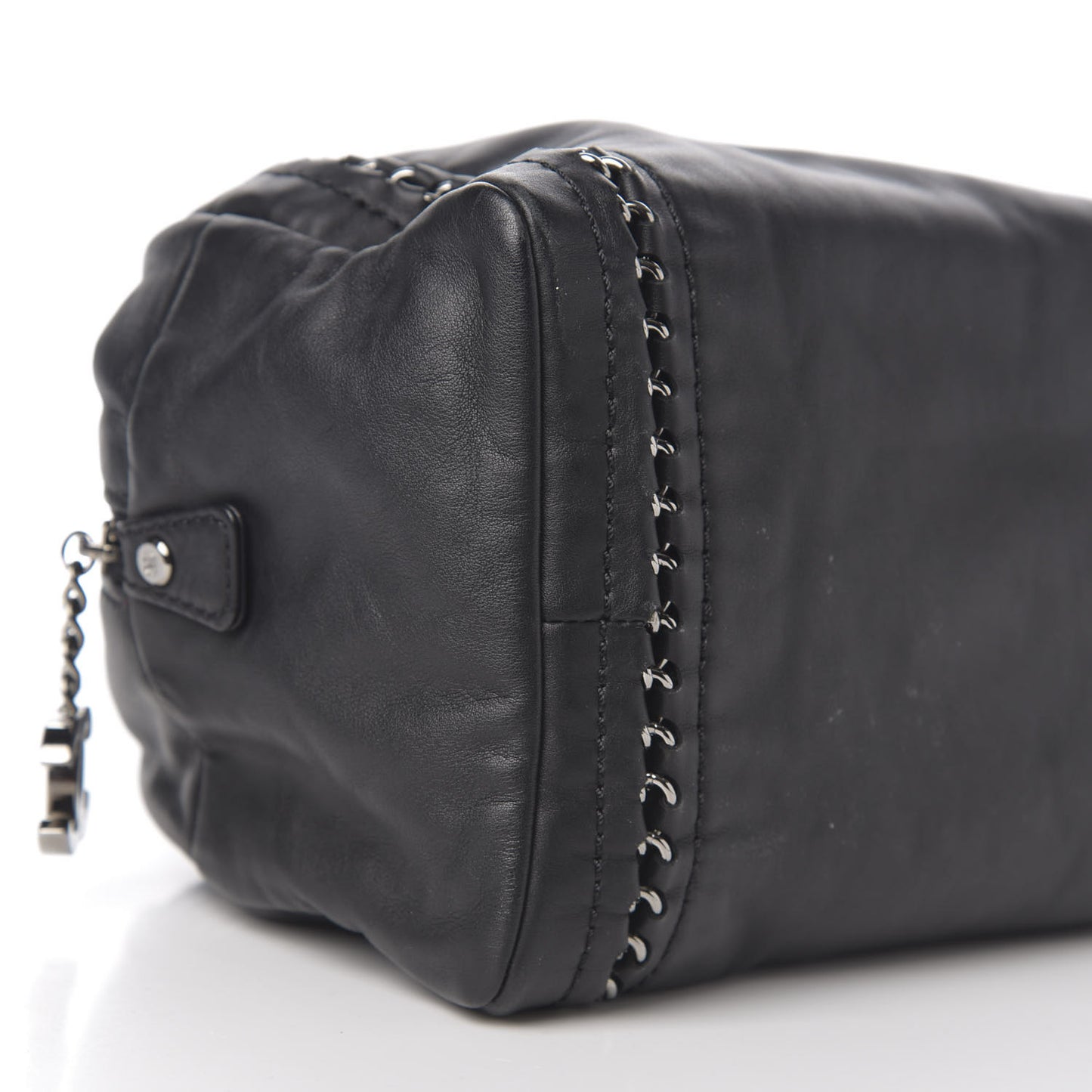 Smooth Calfskin Large Luxe Ligne Bowler Black