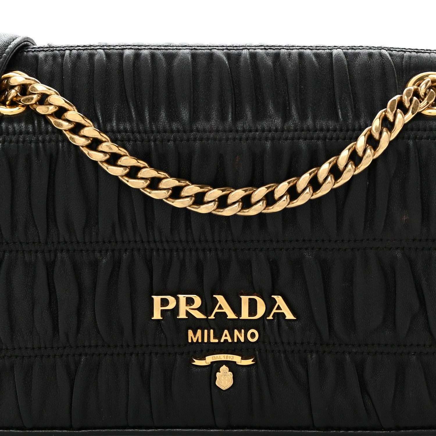 Prada Nappa Gaufre Flap Black 8 of 11