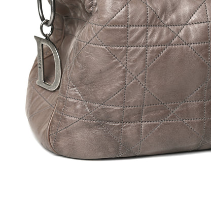 Christian Dior Lambskin Cannage Drawstring Bag Bronze 13 of 14