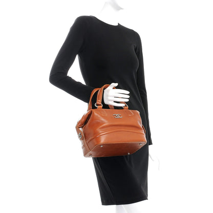 Chanel Calfskin Country Ride Doctor Bag Brown 2 of 9