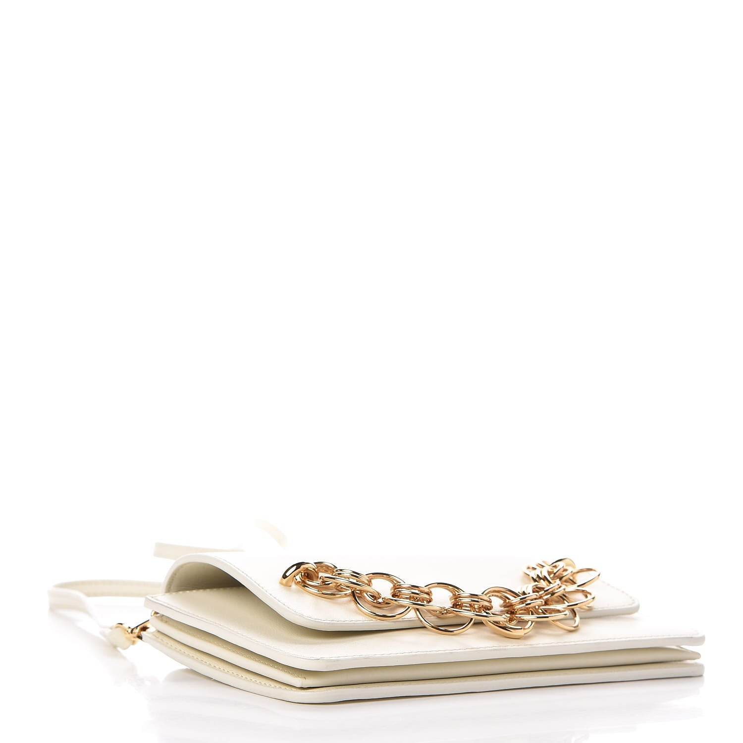 Chloe Calfskin Drew Bijou Clutch Natural White 4 of 9