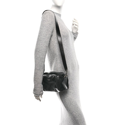Prada Soft Lux Calfskin Shoulder Bag Black 2 of 10