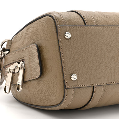 Gucci Piuma Calfskin Jumbo GG Embossed Mini Duffle Bag Good Taupe 10 of 12