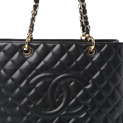 Chanel Caviar Quilted Grand Shopping Tote GST Black 8 of 10