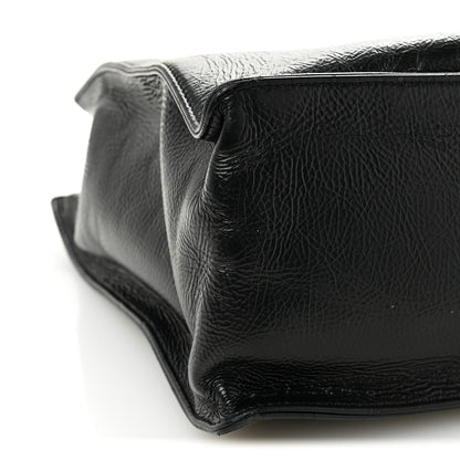 Chanel Shiny Aged Calfskin Shopping Bag Black 9 of 12