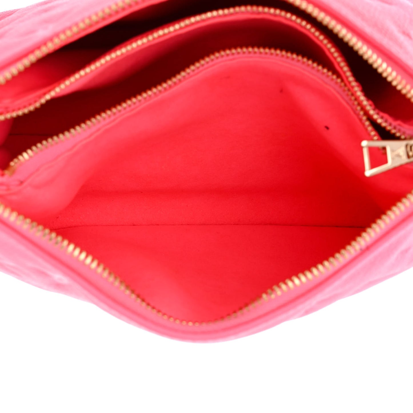 Calfskin Embossed Monogram Coussin BB Rose Fluo
