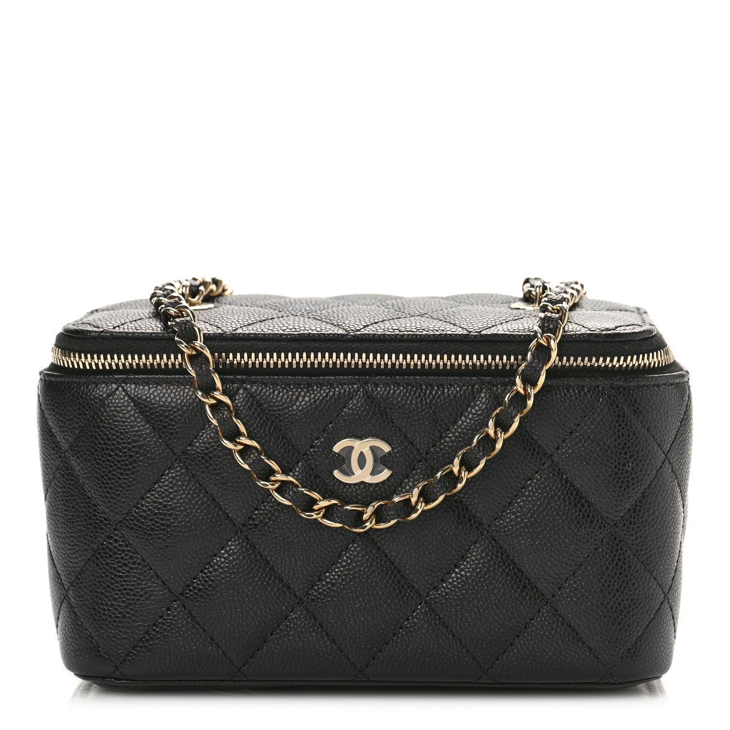 Chanel Caviar Quilted Small Vanity Case With Chain Black 1 of 9