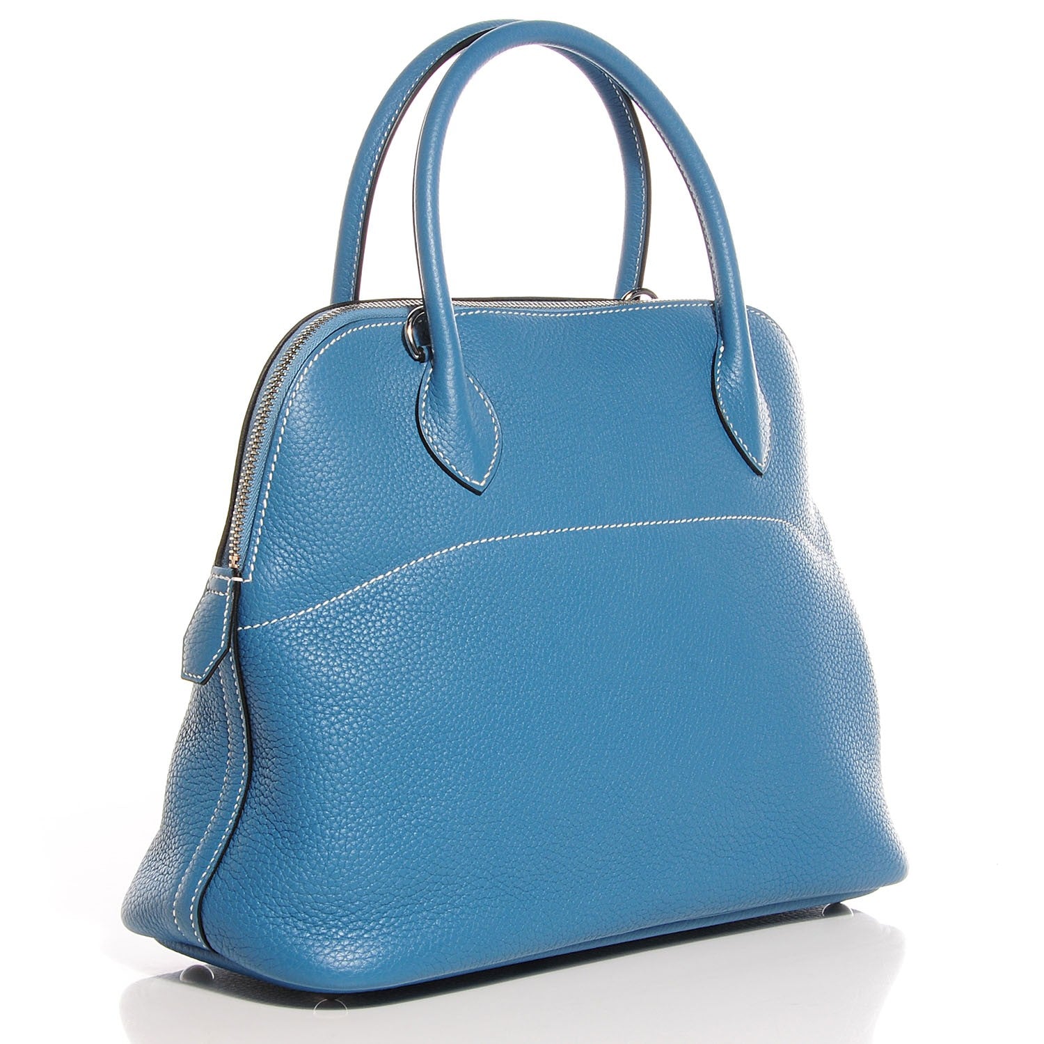 Hermes Taurillon Clemence Bolide 31 Blue Jean 2 of 25