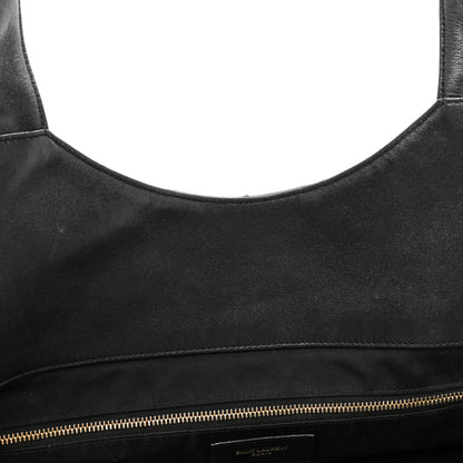 Saint Laurent Lambskin Quilted Maxi Icare Shopping Tote Black 12 of 17