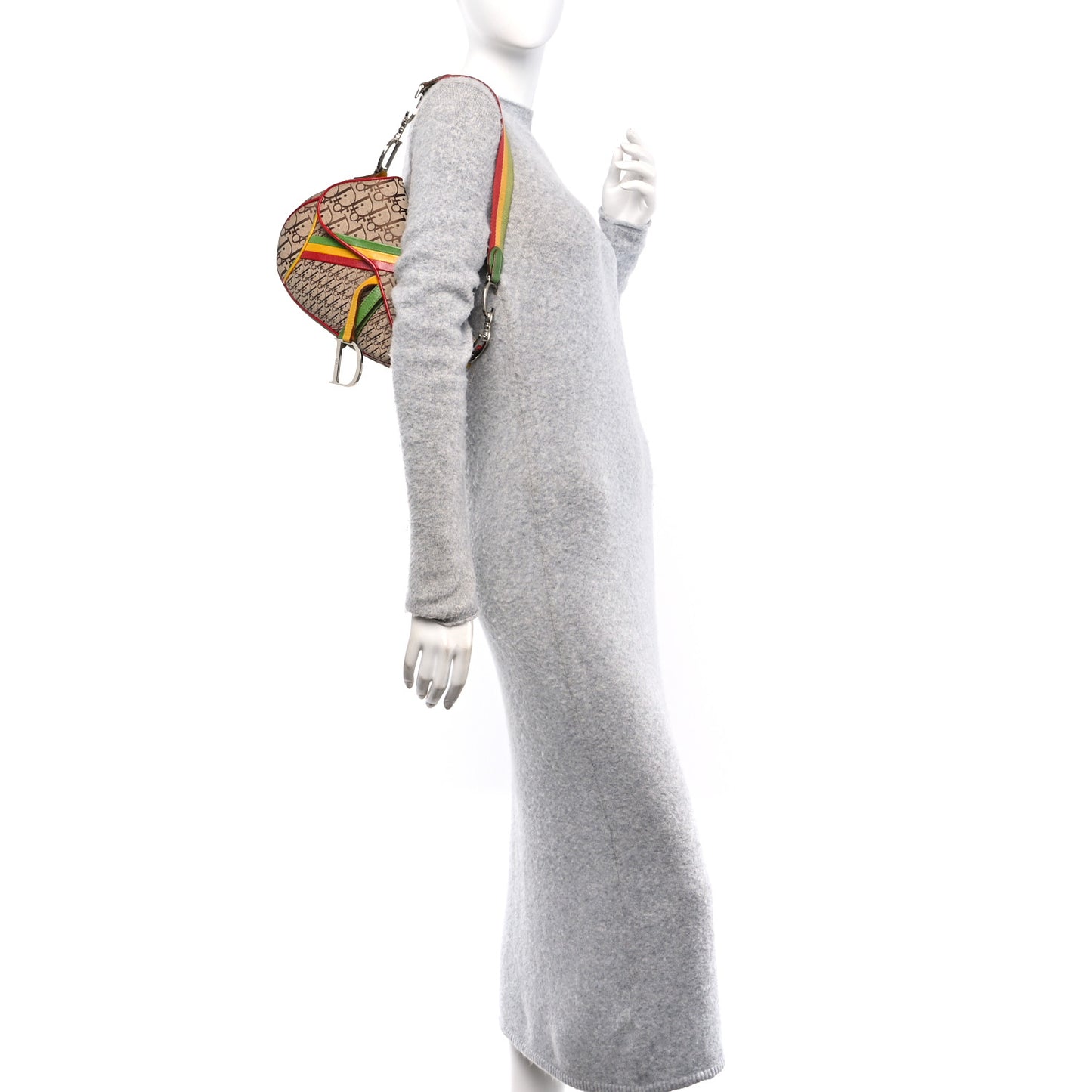 Monogram Rasta Saddle Bag Beige