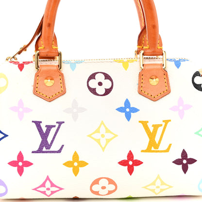 Louis Vuitton Monogram Multicolor Mini Sac HL Speedy White 7 of 9