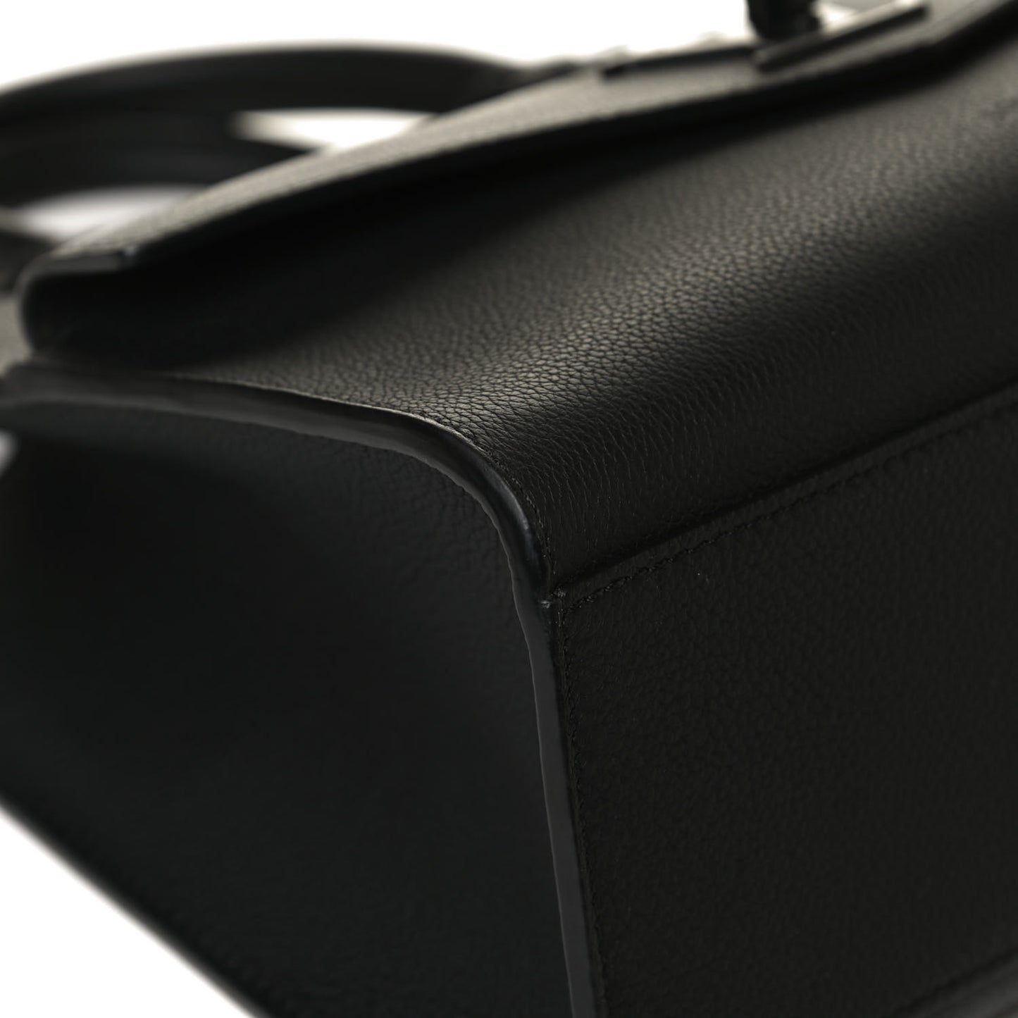 Soft Calfskin Lockme Tote PM Black