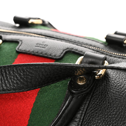 Gucci Calfskin Vintage Web Medium Boston Black 14 of 14