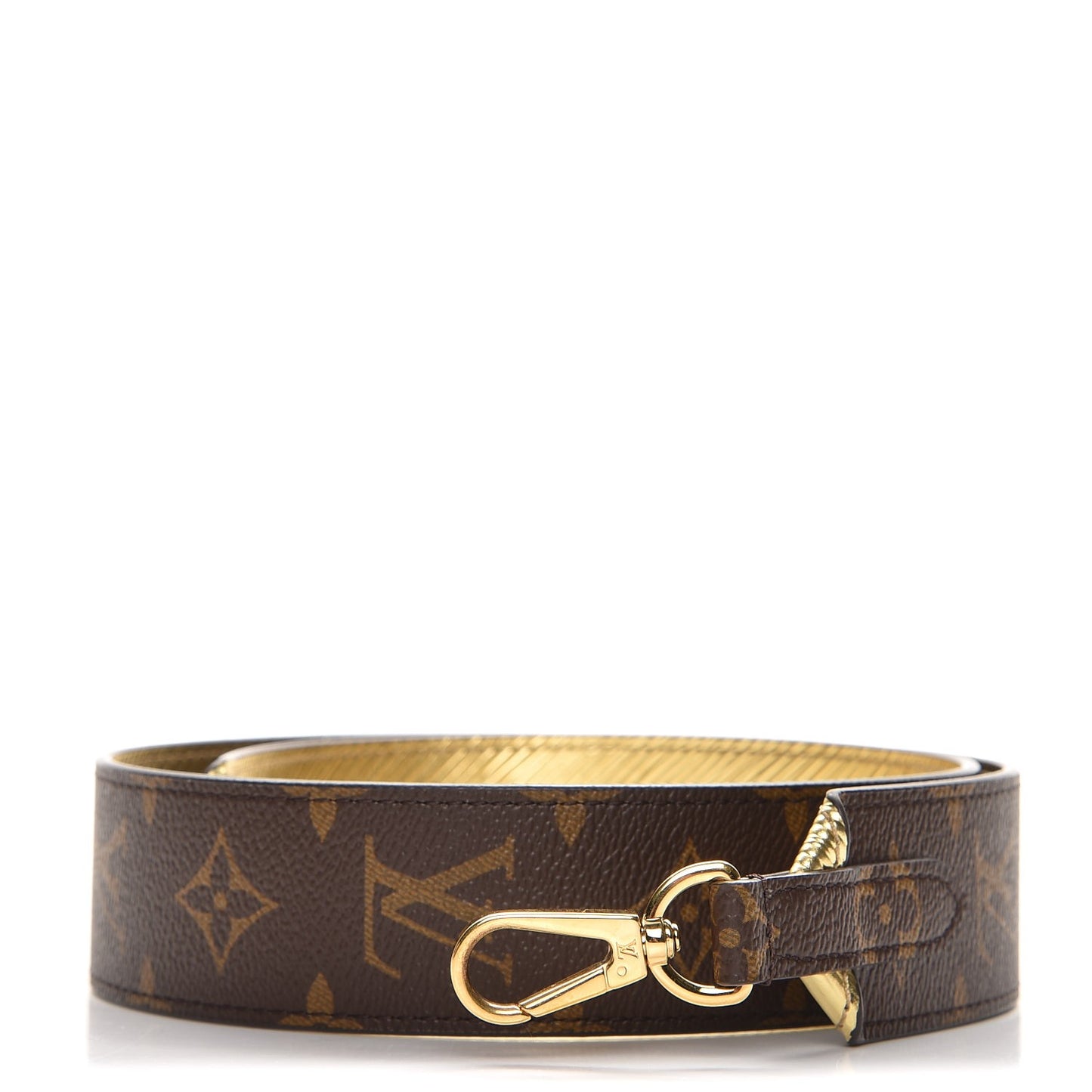 Monogram Epi Bandouliere Shoulder Strap Gold
