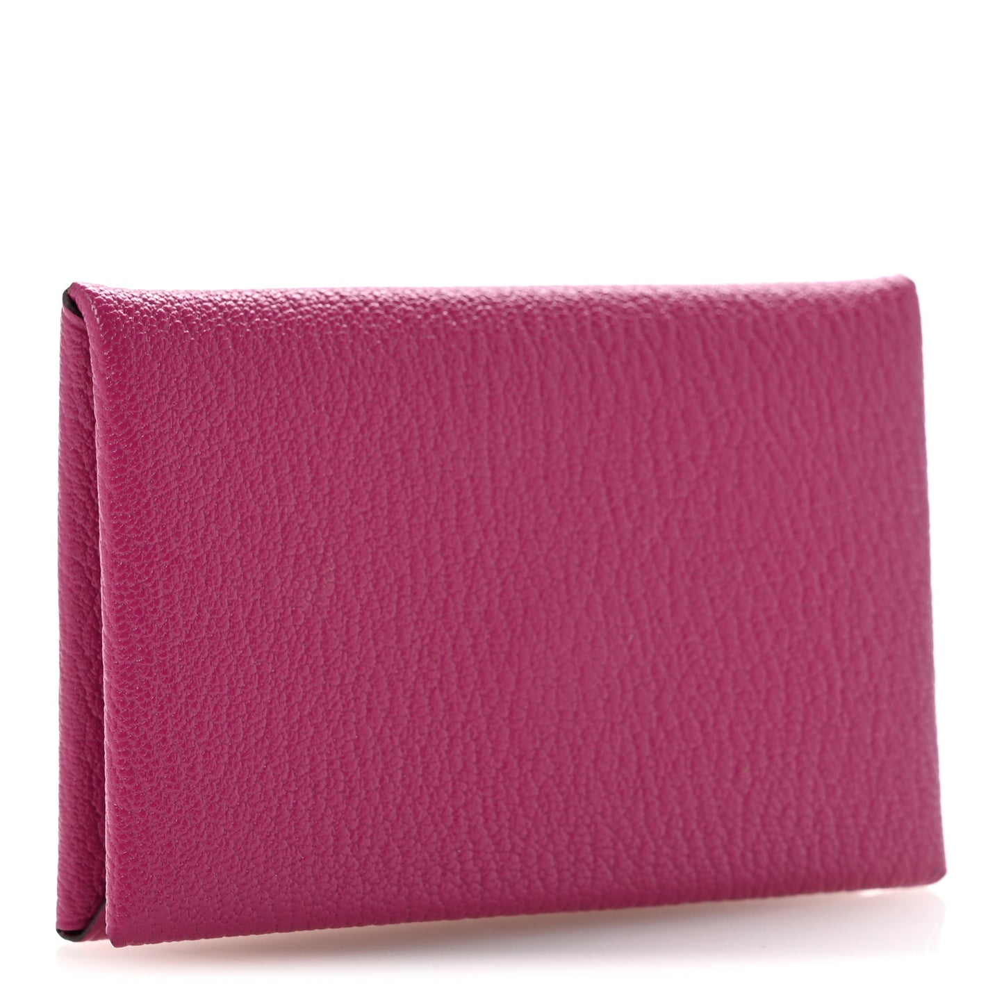Chevre Mysore Calvi Card Case Rose Pourpre