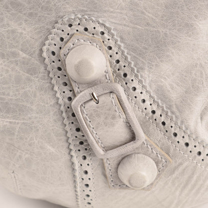 Balenciaga Agneau Giant Brogues Hardware Pompon Argent 13 of 14