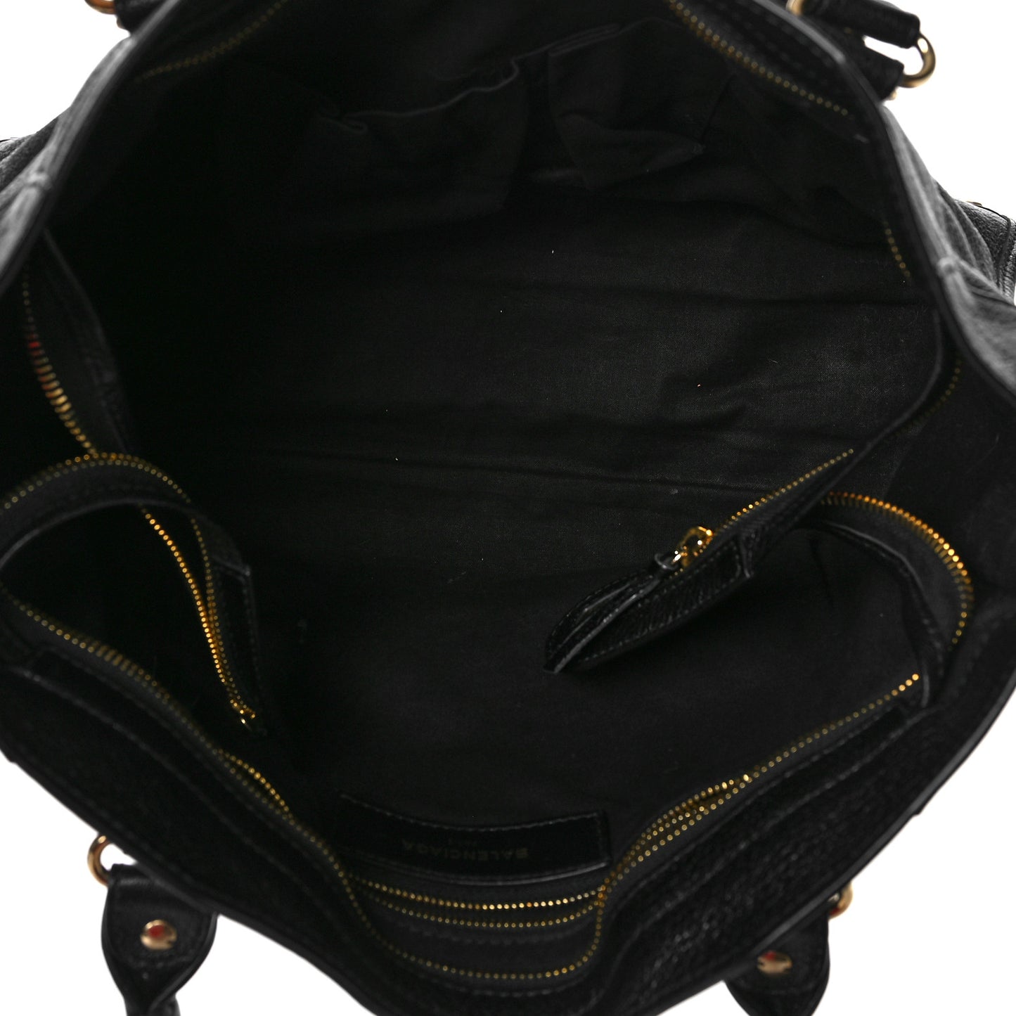 Chevre Gold Metallic Edge Hardware S City Black