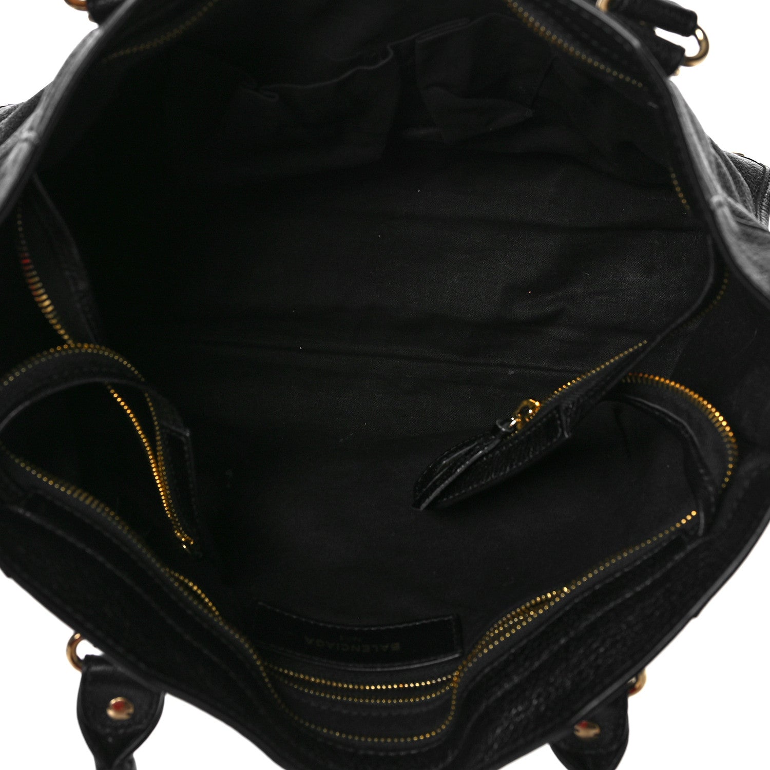 Balenciaga Chevre Gold Metallic Edge Hardware S City Black 5 of 11