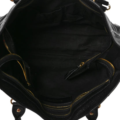Balenciaga Chevre Gold Metallic Edge Hardware S City Black 5 of 11