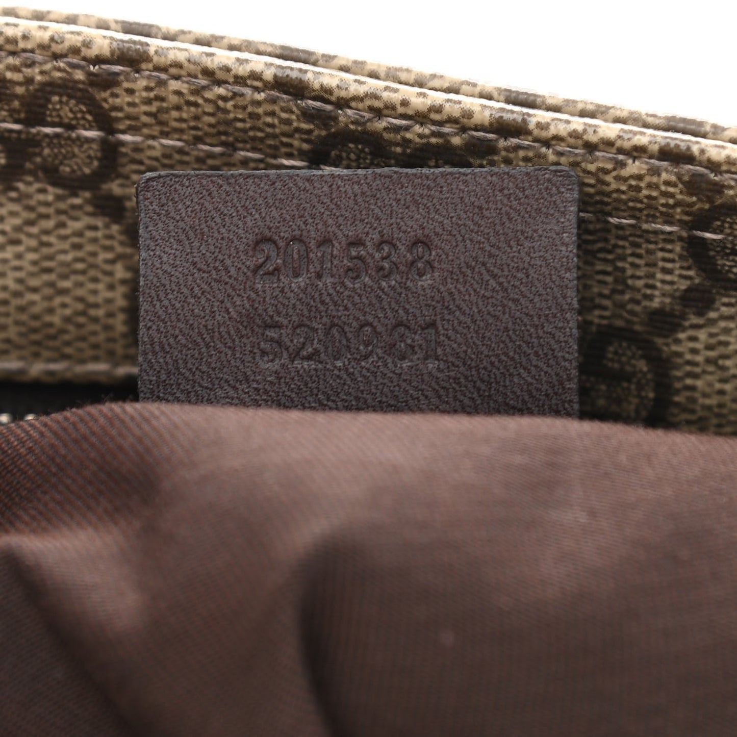 GG Supreme Monogram Small Flat Messenger Bag Dark Brown