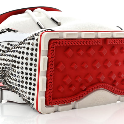 Christian Louboutin Calfskin Spiked Explorafunk Backpack White 8 of 21