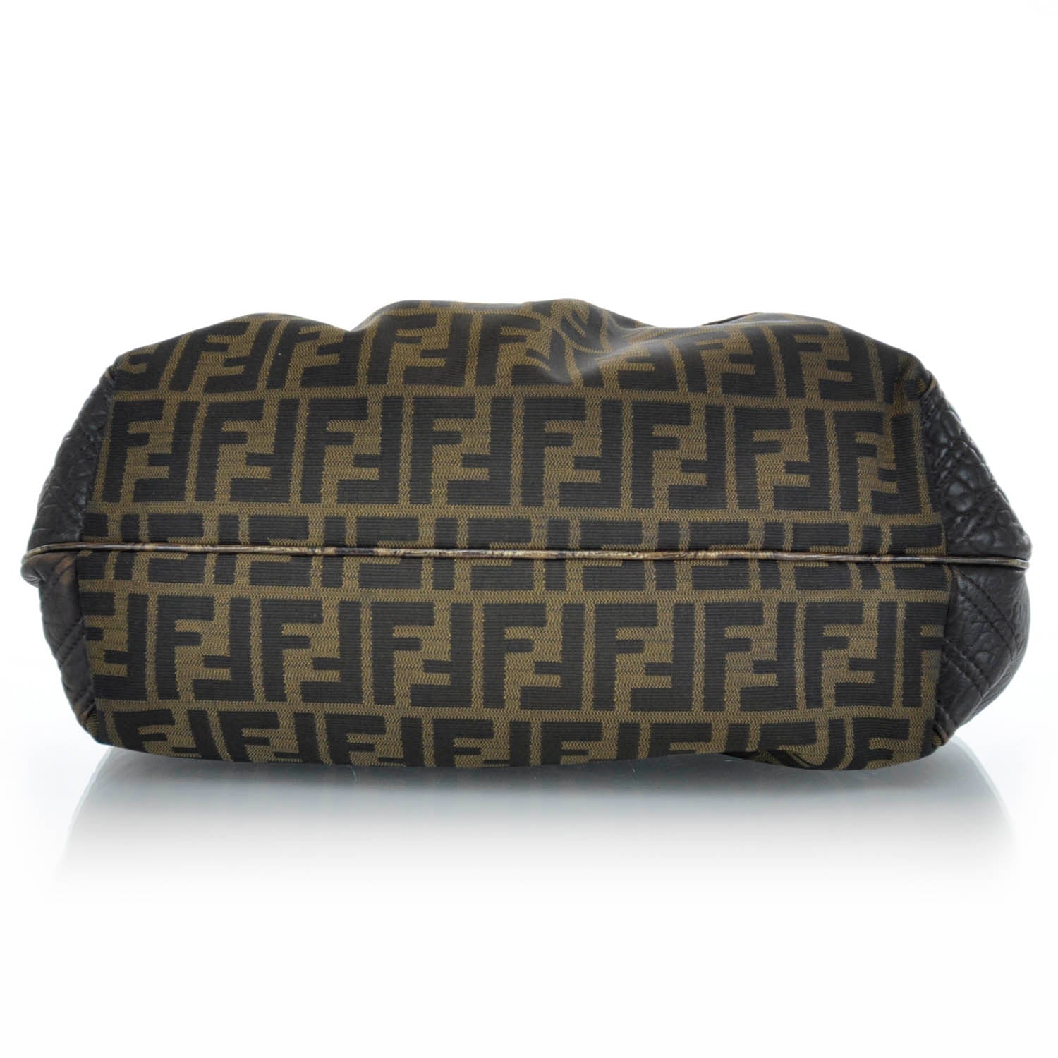 Fendi Zucca Nappa Nuvolata Vitello Tortuga Spy Tobacco Moro 6 of 9